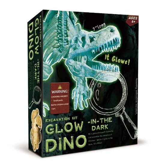 Picture of Glow in the dark Tyrannosaurus orTriceratops or Velociraptor Excavation KiT